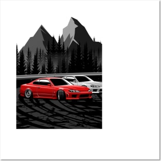 "Mountain Drift" Silvia S15 Posters and Art